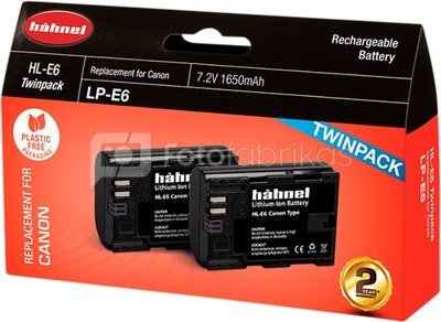 HÄHNEL BATTERY CANON HL-E6 TWIN PACK