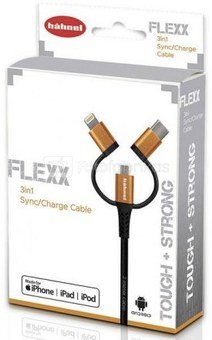 HÄHNEL FLEXX 3 IN 1 SYNC/CHARGE CABLE