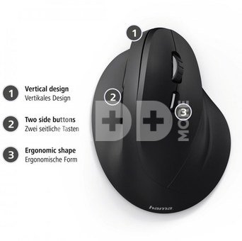 Hama Ergonomic mouse Hama EMC-500 black
