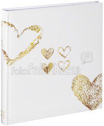Hama Lazise gold Buchalbum 29x32 50 weiße Seiten Hochzeit 2363