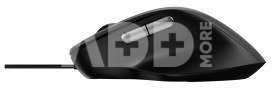 Rapoo N500 black ergonomic wired optical Mouse