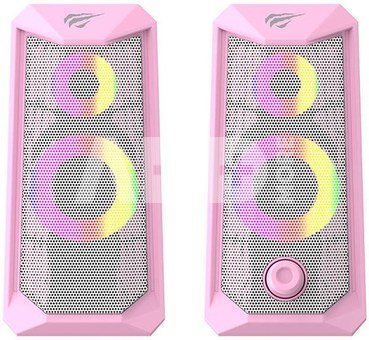 Havit SK202 Computer speakers 2.0 RGB (pink)