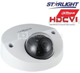 HD-CVI kam. STARLIGHT kupolinė 2MP su IR iki 20m, 2.8mm obj., STARVIS sensor., WDR, su mikrofonu