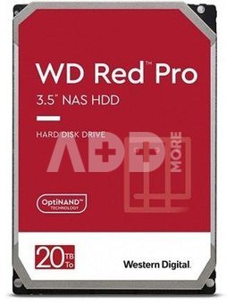 HDD|WESTERN DIGITAL|Red Pro|20TB|SATA|512 MB|7200 rpm|3,5"|WD201KFGX