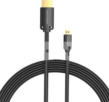 HDMI-D Male to HDMI-A Male 4K HD Cable 3m Vention AGIBI (Black)