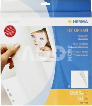 Herma Cardboard white 7755 Format 32x31,5cm 5x2 sheets