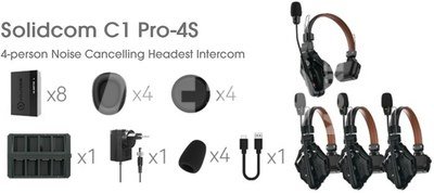 HOLLYLAND Solidcom C1 Pro - 4S (4x Headset)