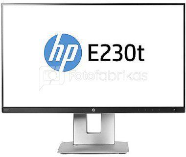 HP Elite E230t Monitor - 23" IPS monitor with Touch (DP, HDMI, VGA, USB hub)