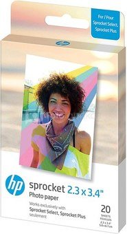 HP photo paper Sprocket Plus Zink 5.8x8.6cm 20 sheets