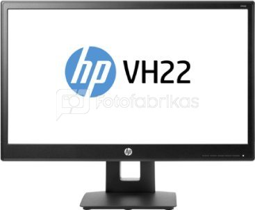 HP VH22 monitor 21.5" 1920x1080 170/160 250cd 5ms VGA+DVI+DP Tilt Swivel Pivot Height VESA