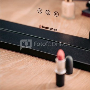 Humanas HS-HM02 make-up mirror with LED lighting - black