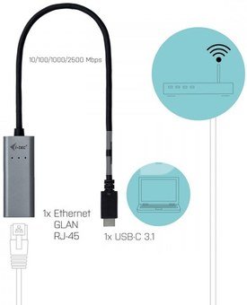 i-tec i-tec USB-C Metal 2.5Gb ps Ethernet Adapter