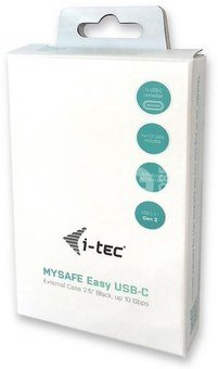 i-tec MySafe USB-C 3.1 Gen. 2 Easy external 2.5 "HDD housing for 9.5mm SATA I / II / III HDD