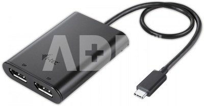 i-tec USB-C dual Display Port Video Adapter 2x Display Ports 4K Ultra HD