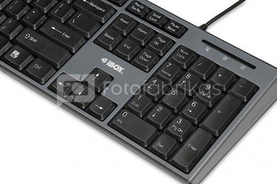 iBOX Set keyboard + mouse IKMS606 black (USB 2.0; (US); black, optical; 800 DPI)