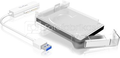 Icy Box-AC703-U3 Adapter cable with protective a cover for 2.5" SATA hard disks to USB 3.0, blue Access LED Raidsonic ICY BOX Adapter cable with protective a cover for 2.5" SATA hard disks to USB 3.0, blue Access LED SATA, 2.5", USB 3.0