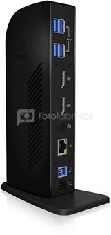 IcyBox ICY BOX IB-DK2242AC USB,2xDP,LAN,AUDIO,USB-B