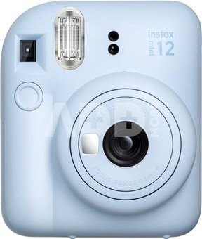 Momentinis fotoaparatas instax mini 12 PASTEL BLUE+instax mini glossy (10pl)+originalus dėklas