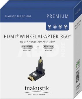 in-akustik Premium HDMI adapteris 360° 