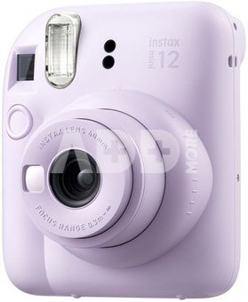 Momentinis fotoaparatas Fujifilm instax mini 12 LILAC PURPLE+instax mini glossy (10pl)+originalus dėklas
