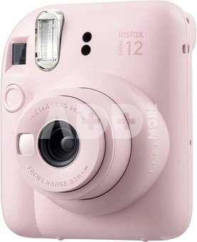 Momentinis Fujifilm Instax Mini 12 camera Blossom Pink + Instax Mini Glossy (10pl) + dėklasFujifilm instax mini 12 BLOSSOM PINK+instax mini glossy (10pl)+originalus dėklas