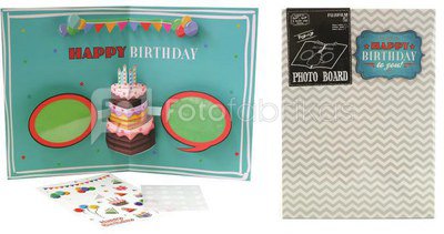 instax photo board card "Happy birthday"