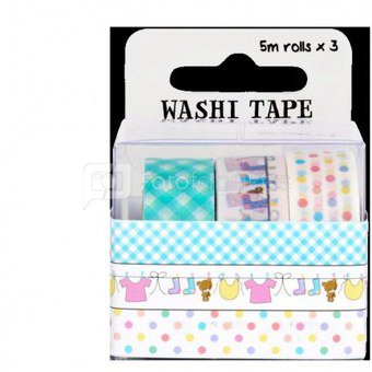 Washi tape pack "Baby" (3pcs x 5m)