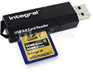 Integral USB 3.0 Card reader - 3 slots