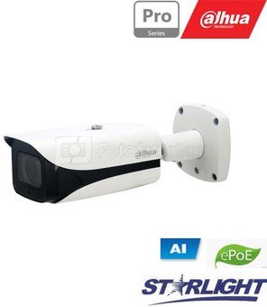 IP kamera AI cilindr. 2MP STARLIGHT su LXIR iki 50m. 1/2.8”,2.7-13.5mm. WDR, IP67,IVS, 0.0015 Lux