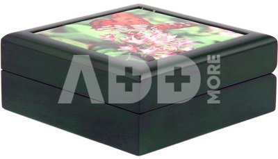 Ювелирная коробочка 14x14 см, зелёная