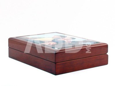 Prisiminimų dėžutė su nuotrauka (23x18cm., ruda)