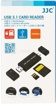 JJC CR UTC4AC USB 3.1 Card Reader Black