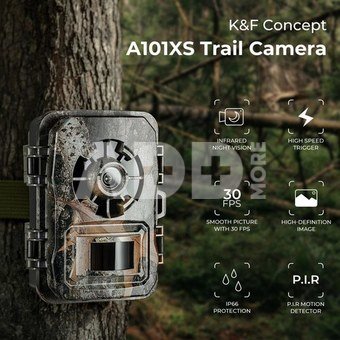 K&F 1296P 24MP Wildlife Camera, Trail Camera with 120°Wide-Angle