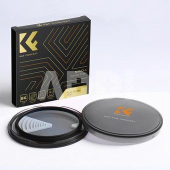 K&F 55mm,Blue Streak Filter, 2mm Thickness, HD, Waterproof, Anti Scratch, Green Coated