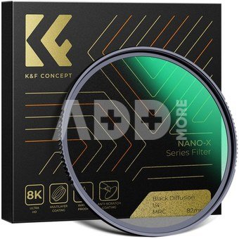 K&F 67MM Nano-X Black Mist Filter 1/4, HD, Waterproof, Anti Scratch, Green Coated
