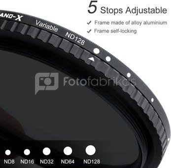 K&F Concept 72mm Nano-X Variable/Fader ND Filter, ND8-ND128