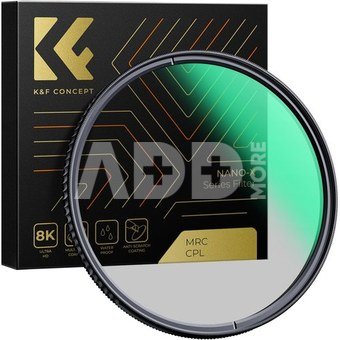 K&F Concept K&F 86MM XC16 Nano-X B270 CPL Filter, HD, Waterproof, Anti Scratch, Green Coated