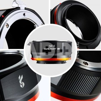 K&F Concept K&F Nikon to Sony Adapter for Nikon AI F Mount Lens to E NEX Mount Mirrorless Camera with Matting Varnish Design Compatible for Sony A6000