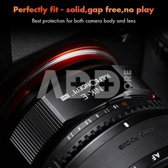 K&F Concept K&F Nikon to Sony Adapter for Nikon AI F Mount Lens to E NEX Mount Mirrorless Camera with Matting Varnish Design Compatible for Sony A6000