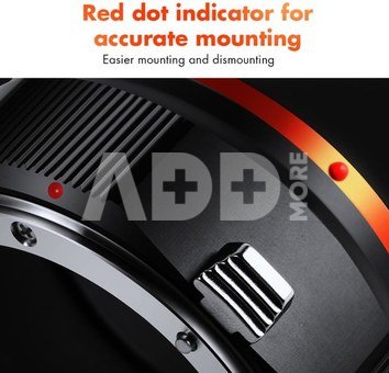 K&F Concept K&F Nikon to Sony Adapter for Nikon AI F Mount Lens to E NEX Mount Mirrorless Camera with Matting Varnish Design Compatible for Sony A6000