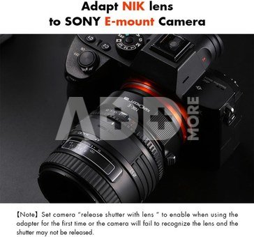 K&F Concept K&F Nikon to Sony Adapter for Nikon AI F Mount Lens to E NEX Mount Mirrorless Camera with Matting Varnish Design Compatible for Sony A6000