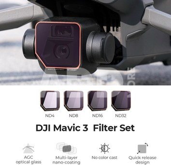 K&F For DJI Mavic 3, 4pcs Filter Sets (ND4+ND8+ND16+ND32)