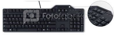 DELL Keyboard US/European (QWERTY) Dell KB-813 Smartcard Reader USB Keyboard Black Kit