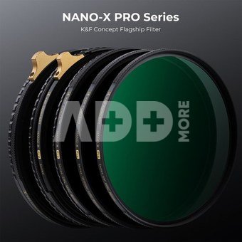 KF CONCEPT 67mm ND Filters ND2-32 Adjustable, HD Ultra-Thin Copper Frame, 36-Layer Anti-Reflection Green Film, Nano-X PRO Series