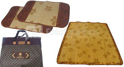 Bamboo mat 194x148 and 2 pcs. covers for cushions (75x47)