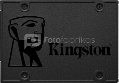 Kingston A400 240 GB, SSD form factor 2.5", SSD interface Serial ATA III, Write speed 350 MB/s, Read speed 500 MB/s