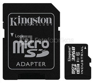 Kingston 32GB microSDHC UHS-I Class 10 SD Adapter Kingston