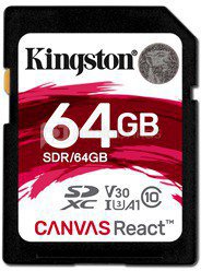Kingston 64GB SDXC React 100/80 V3