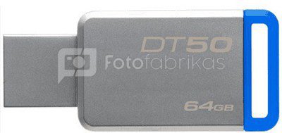 Kingston DataTraveler 50 64GB USB 3.0 Metal/Blue Kingston