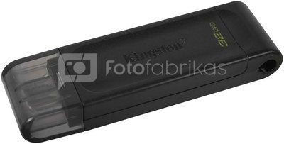 Kingston DataTraveler 70 32 GB, USB-C, Black